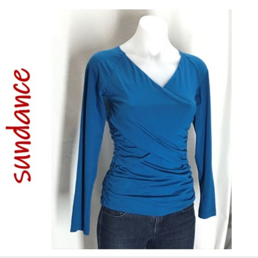 Sundance Vanessa long sleeve blue top